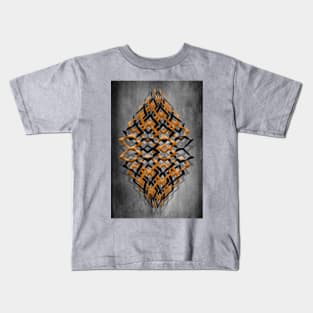 Geometric Orange Shapes Kids T-Shirt